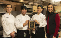 Winning team of culinary competition 